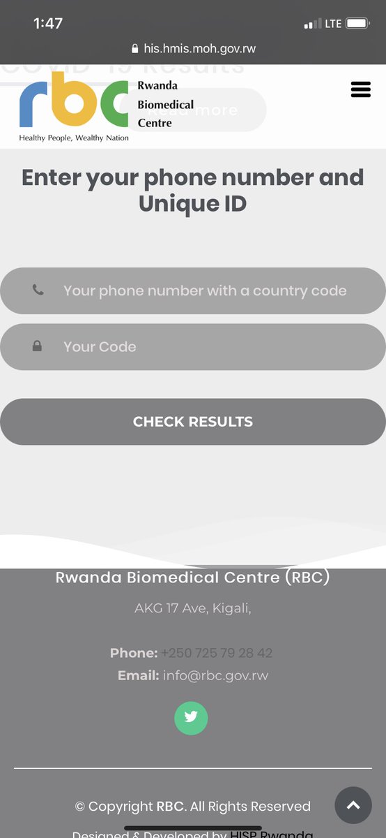 UmutoniDenyseR's tweet photo. @RwandaHealth @RBCRwanda Just heard that the system is not provided the code . Any other alternatives? This is a question someone who’s at the airport is asking please. https://t.co/XAunDvgMVV