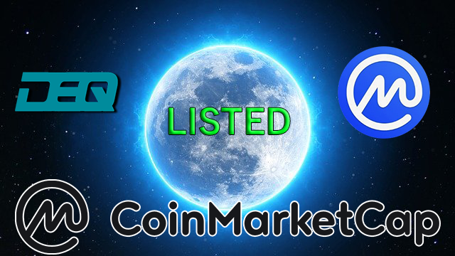 We have incredibly good news and are very happy to share it with you!

The biggest coin platform in the world has finally listed us! You can finally find us at CoinMarketCap starting today!

coinmarketcap.com/de/currencies/…

"Create the future- take Dequant!"