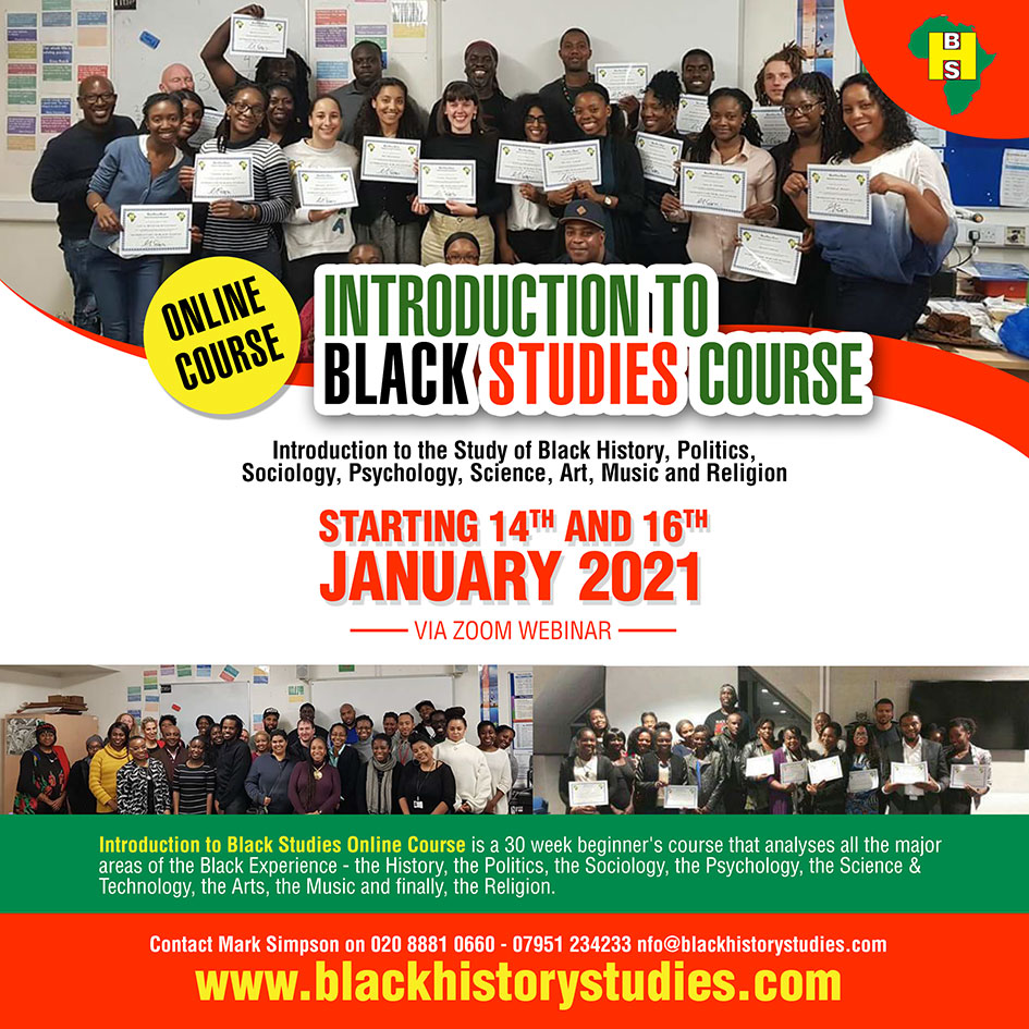 Have you booked your place yet? 7 days until the start of our ONLINE 30 week Introduction to Black Studies course. Thursday Class FULLY BOOKED. Few spaces left on Saturday course. Book your place TODAY blackhistorystudies.com/our-courses-2/… #KnowThyself