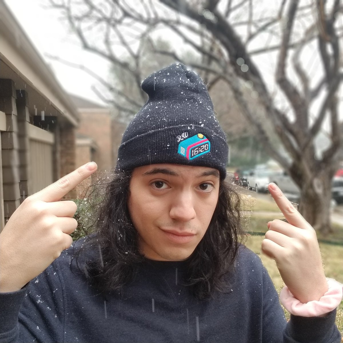 ruffwizardmusic's tweet photo. Stephen said to make this post since it's snowing outside... WE GOT BEANIES FOR SALE! Please buy one so I'm not sent outside to post in the wet cold again 🥶 #linkinbiobaby https://t.co/vSLZZ4afdL