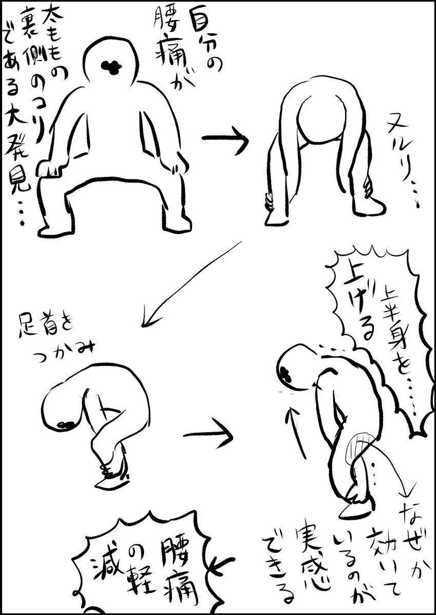 自分の腰痛対策、発見しちゃったんだよな。大天才だから… 