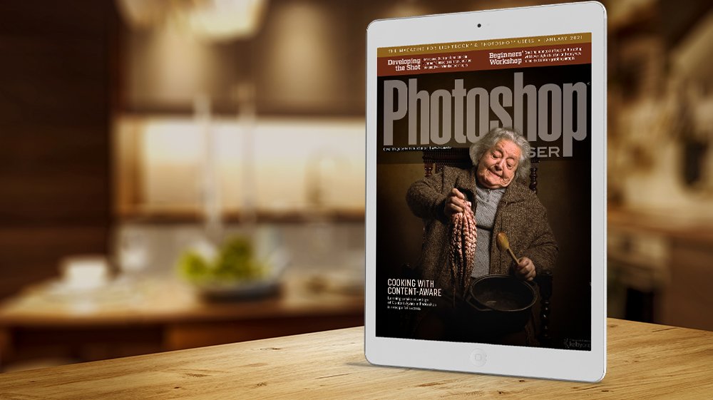 KelbyOne's tweet photo. January’s #Photoshop User Magazine is here. Discover the content-aware process, #skyreplacements techniques, #colorizing tricks, and more! https://t.co/W8mYaj5SmK https://t.co/MAnQze2Ql5