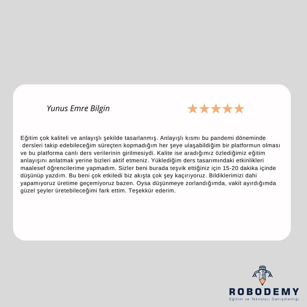 Robodemy (@robodemy) on Twitter photo Online ders tasarımı eğitimi sonunda Öğretmenlerimizden gelen geribildirimler bizleri daha da motive ediyor. Bu azimle çalışmak çok eğlenceli sizleri de yeni eğitimimizde aramızda görmekten mutluluk duyarız. Kayıt Linkine bio dan ulaşabilirsiniz. <a href="/burak_khan/">Mustafa Burakhan Kocabaş</a> <a href="/kadimcan/">Kadim Can</a> @robodemy_ Online ders tasarımı eğitimi sonunda Öğretmenlerimizden gelen geribildirimler bizleri daha da motive ediyor. Bu azimle çalışmak çok eğlenceli sizleri de yeni eğitimimizde aramızda görmekten mutluluk duyarız. Kayıt Linkine bio dan ulaşabilirsiniz. <a href="/burak_khan/">Mustafa Burakhan Kocabaş</a> <a href="/kadimcan/">Kadim Can</a> @robodemy_