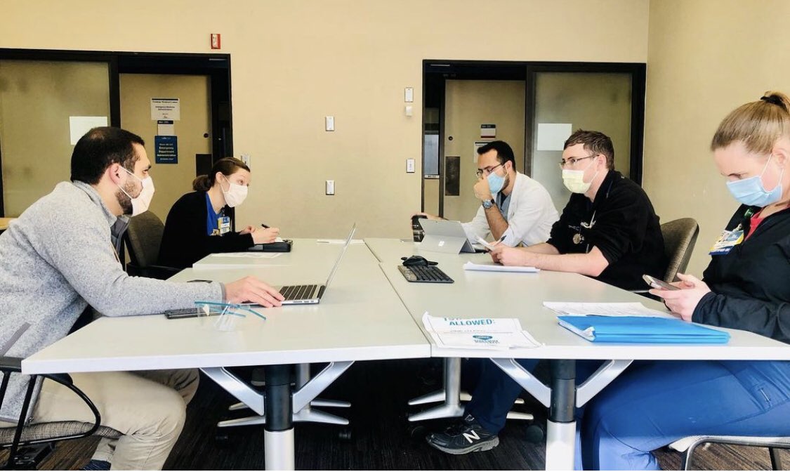 Patient safety is our top priority. That’s why we have ‘social rounds’ every morning to discuss patient needs and how to optimize a safe discharge for them. We address various social and financial barriers to provide holistic care for our patients.