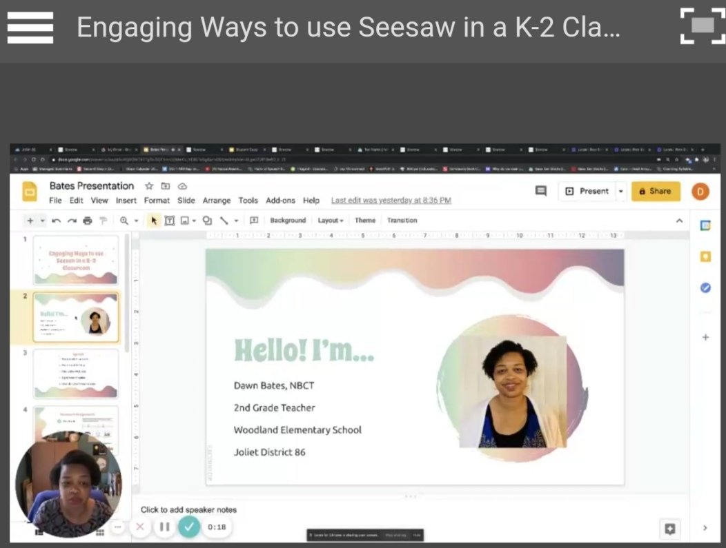YoussefA_edu's tweet photo. 💥Thanks🙏 to #RemoteK12  for the amazing session about Engaging ways to use @Seesaw in a K-12 classroom presented by Dawn Bates. #remotek12summit #RemoteLearning https://t.co/mseEM4xMpu