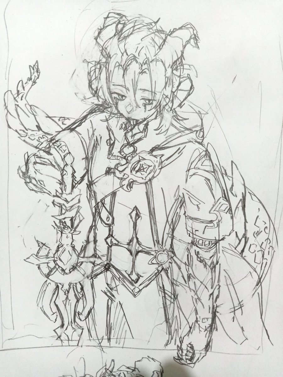 Honestly i gotta thank albedo and sucrose bec my drive to draw is so well and alive im churning sketches daily