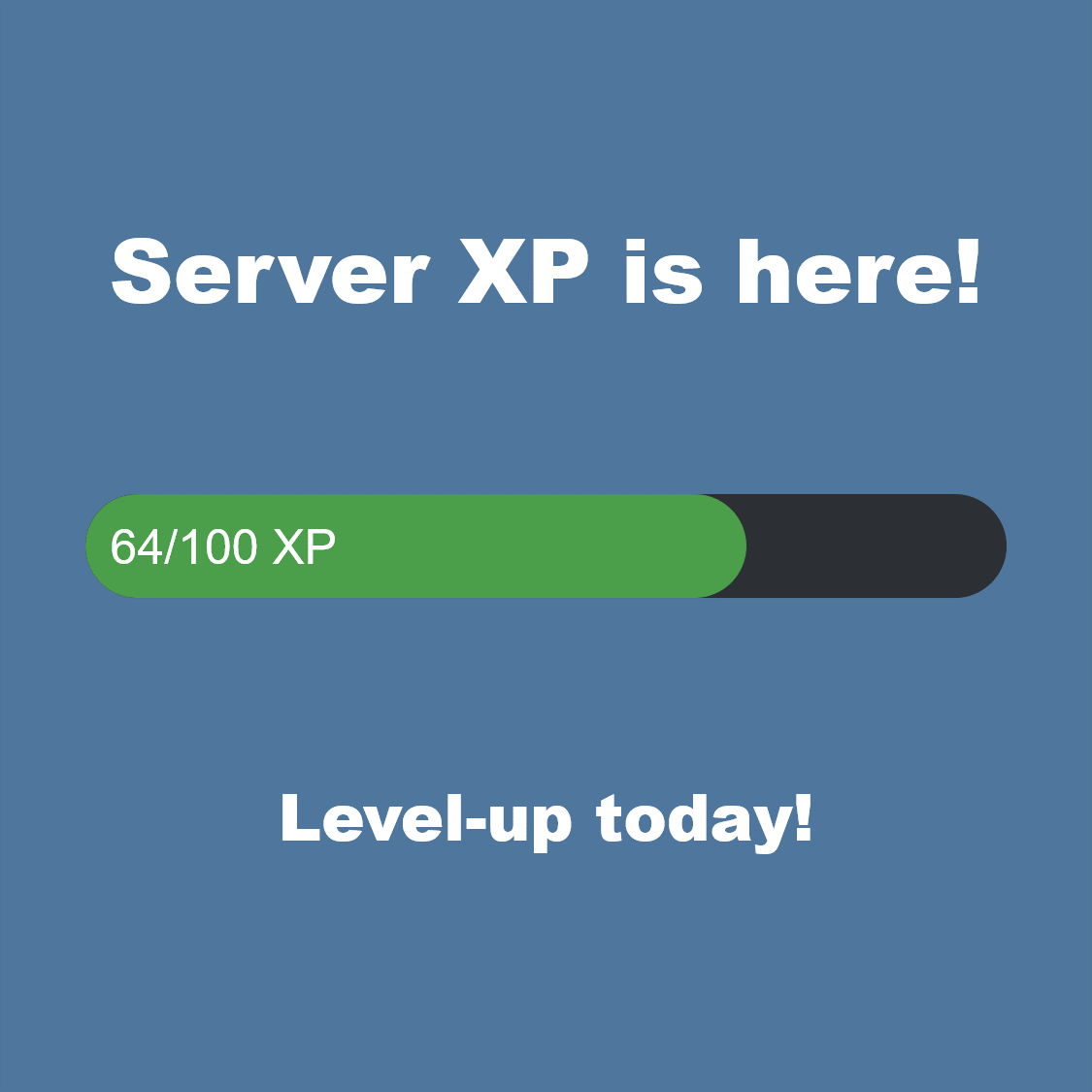 MateServer's tweet photo. #discord Our new server XP leveling system is here! Level up and get some extra-cool features.

Get bumping and earn XP today! https://t.co/QfqYPAzlMU