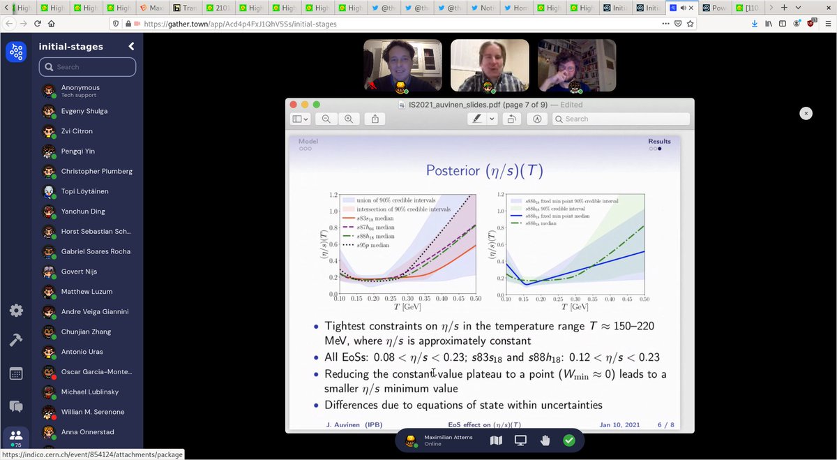 thermalization's tweet photo. Jussi Auvinen (Belgrade, Inst. Phys) presents at gathertown #InitialStages2021 The effect of the equation of state on $\eta/s$ of strongly interacting matter
arXiv:2006.12499
#etaovers #EquationofState https://t.co/annrK4xn2O