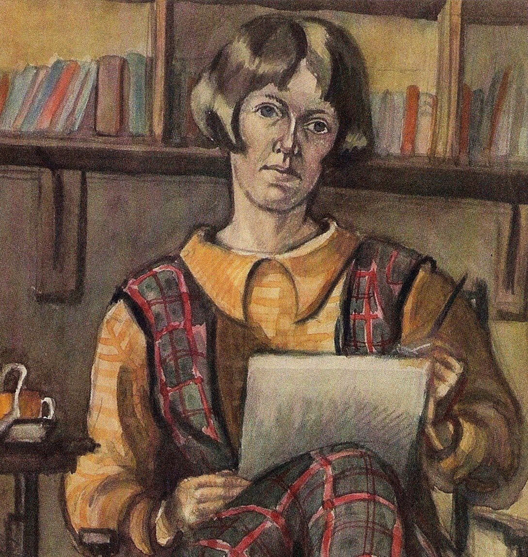  #BeyondRavilious - Peggy Angus was born in 1904 in Chile. Her family moved to London and at aged 17, her illustrative work won her a scholarship to the Royal College of Art where she met fellow artists Eric Ravilious, Edward Bawden, Barnett Freedman and Percy Horton.