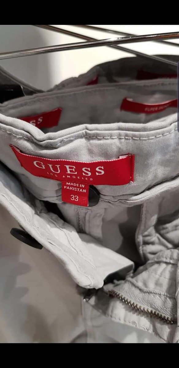 faizanmotani's tweet photo. A proud moment for Pakistan. 
"Made in Pakistan" are flooding the US market. Which includes Polo , Adidas,  Guess, M&amp;S, Calvin Klein, Pull &amp; Bear , Wilson and many other most well liked brands labeled, "Made in Pakistan" are covering the whole US market Alhamdulilah. https://t.co/Nh7YAaqkVi