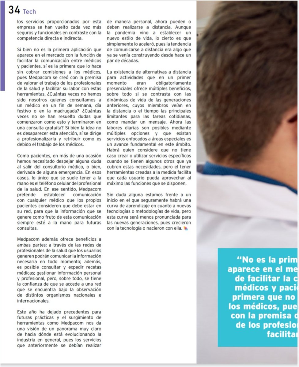 OscarDlGMty's tweet photo. Les comparto con mucha alegría el artículo de la revista Blackstone sobre nuestro emprendimiento, gracias por tomarnos en cuenta. @medpacom #medpacom #helthtech #startup #LATAM #disruption #telehealth #meded #MedTwitter #telemedicine #telemedicina https://t.co/UkiXfAZ6oe