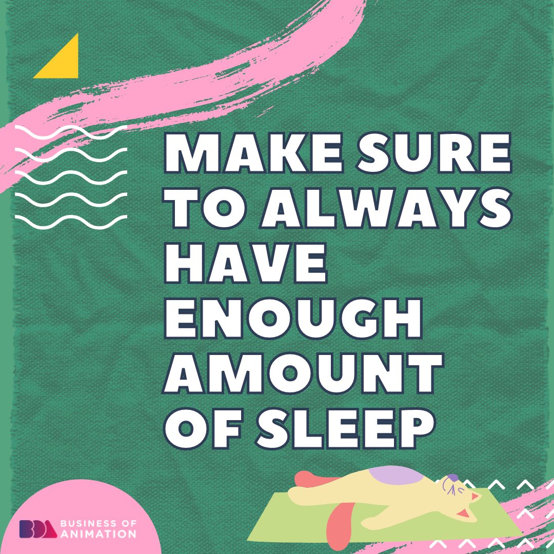 animationbiz's tweet image. 9 Tips to Help Focus on Your Animation Projects

8. Don't over extend yourself trying to finish tasks too quickly
9. Make sure to always have enough amount of sleep

#animatorproductivity #animatortime #AnimatorTimeManagement #AnimationSpeedTime #ProductivityForAnimators