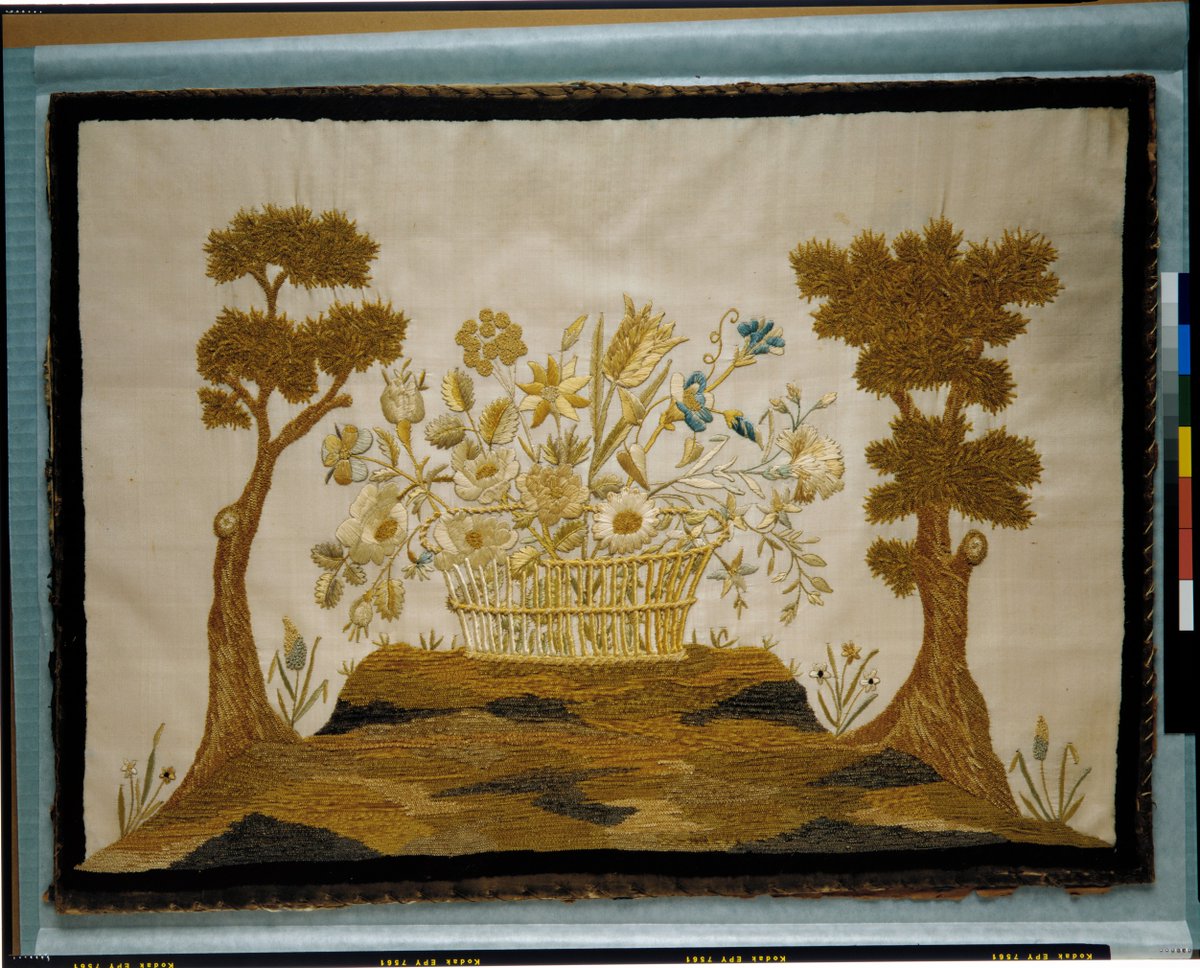 Part of what drives this stereotype is the idea that what women were embroidering was either a sampler or a picture - something to do and then put away or hang on the wall and not look at.