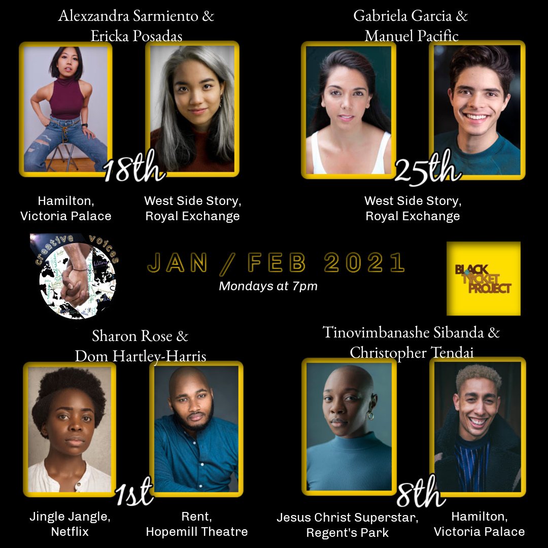 we are back for a little while! Excited to have some returnees w/ some new faces! If u are an actor, drama school student/grad, pls get in touch/check out our Insta &amp; DM <a href="/CreatiVoicesUK/">𝐂𝐫𝐞𝐚𝐭𝐢𝐯𝐞 𝐕𝐨𝐢𝐜𝐞𝐬 (Podcast)</a> 🤎🖤 @ericka_posadas_ <a href="/the_ggarcia/">Gabriela Garcia</a> @MrPacificMan <a href="/TinoSibanda/">Tinovimbanashe Sibanda</a> @SharonRoseLive @DHartleyHarris