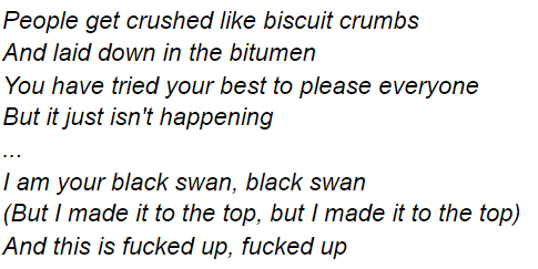 Jin Guangyao, the man as Thom Yorke's "Black Swan"  https://open.spotify.com/track/3R7bfoEKPkxaukeC3ZSn4o