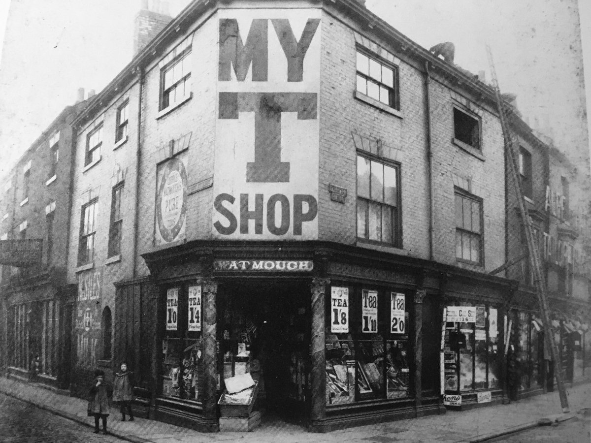 Watmough’s grocer’s shop at the corner of West Street and Prospect Street circa 1900. The place to go for tea by the look of it.