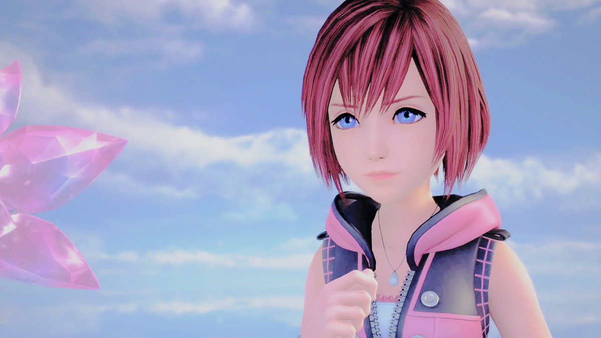 As the flashback ends, Kairi slowly regains composure only to come face to face with what looks to be her heart. She reaches for it only for the heart to fly out of her reach and scatter around the final world. This is the second song we play as Kairi, another memory