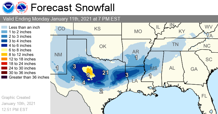 Nws Weather Prediction Center It S A Winter Wonderland In The S Plains Today As Moderate To Heavy Snow Continues To Blanket The Region More Snow Is Expected As The System