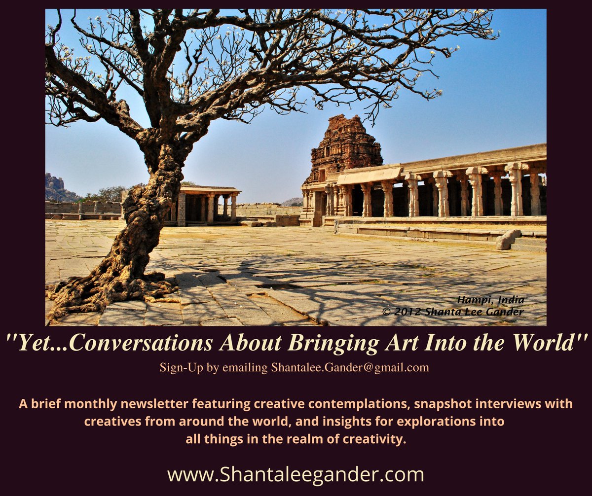 MountIslandMag's tweet photo. This newsletter by author @ShantaLeeG  includes insights and creative contemplations along with flash interviews that feature other creatives. These individuals are a range of performers, writers, visual artists, and anyone across the spectrum of creating. https://t.co/M9DRmAgLhz