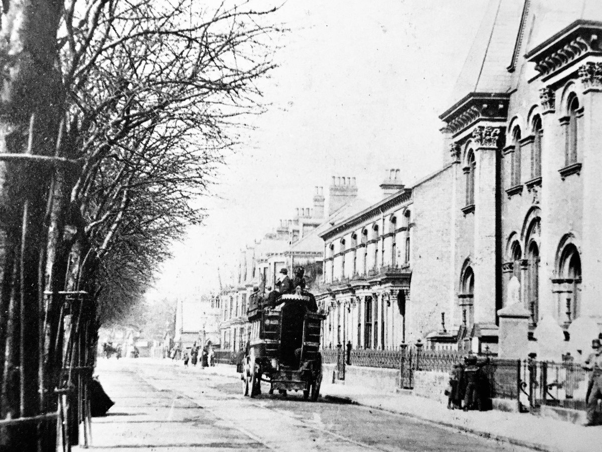 Further up Spring Bank, looking towards the Botanic railway crossing and Princes Avenue. On the right is the Ebenezer Primitive Methodist Chapel. To get your bearings, the site is now occupied by the Thrifty van hire depot.