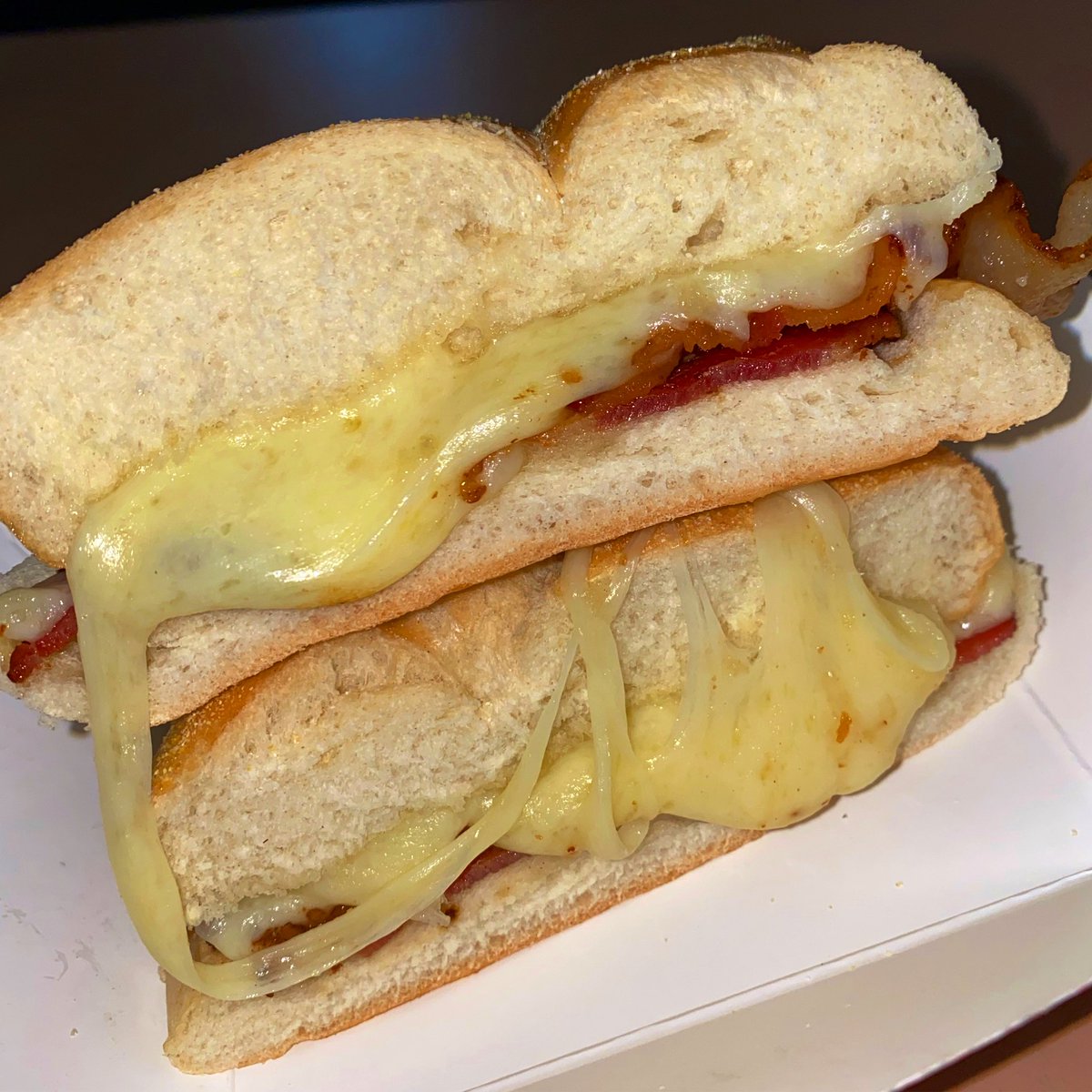 What’s a better way to start off your morning than with this bacon and cheese?!😍Open 11am-8pm everyday!