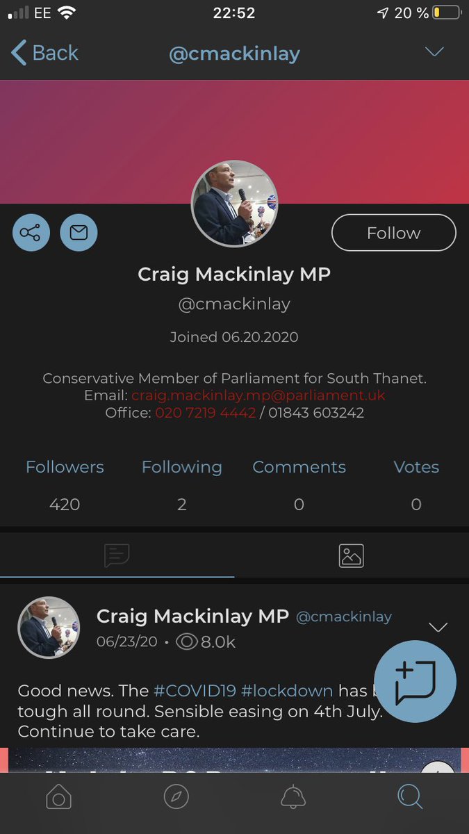 United Kingdom MPs on  #Parler