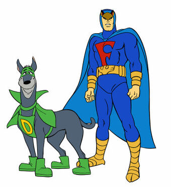 This oldie, but goodie popped in to my head recently. Blue Falcon and Dyno Mutt! #BlueFalcon #hannabarbera