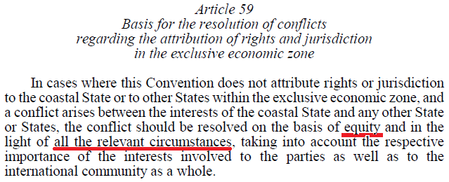 AlexyFlemming's tweet photo. @Akritas1997 @Mustafa270627 @akis146 @NikosDendias @Kathimerini_gr L1) An ISLAND (#UNCLOS1982 Article121/2) has ">0 #EEZ" (beyond its territorial waters) if:

"It does NOT cut-off the SEAWARD PROJECTION of any MAINLAND"
AND
(it is Category1 or Category3).

UNCLOS1982 #Article59 PRECEDES #Article121, and 
Article59 has PRECEDENCE over Article121! https://t.co/jeOCyOl6PF
