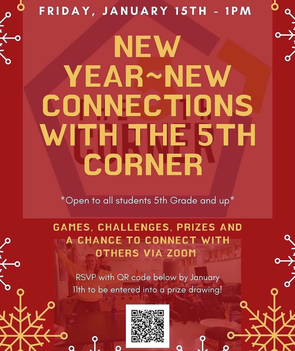 The January 15th virtual event is fast approaching! RSVP using the QR code by January 11th.
