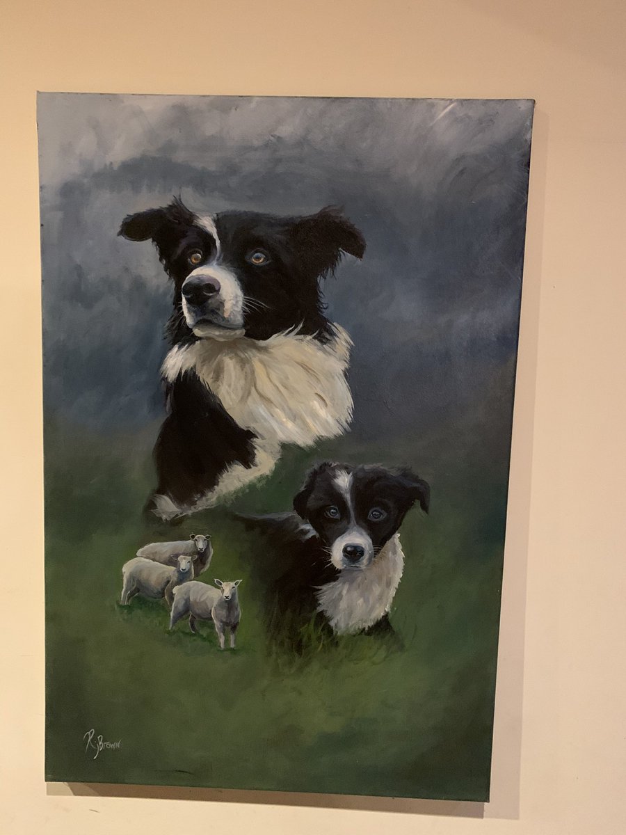 Don’t put my own paintings up at home but have made an exception as it’s Ted