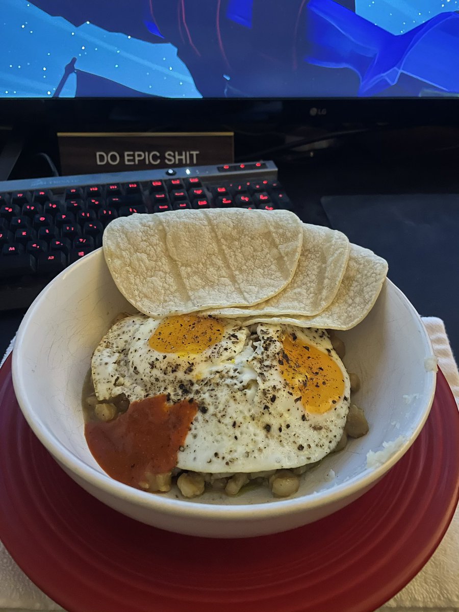 Max_Blackley's tweet photo. @SeamusBlackley Here’s my 3am posole with eggs bitches! It was good as hell😂 https://t.co/vEDmNMqzJe
