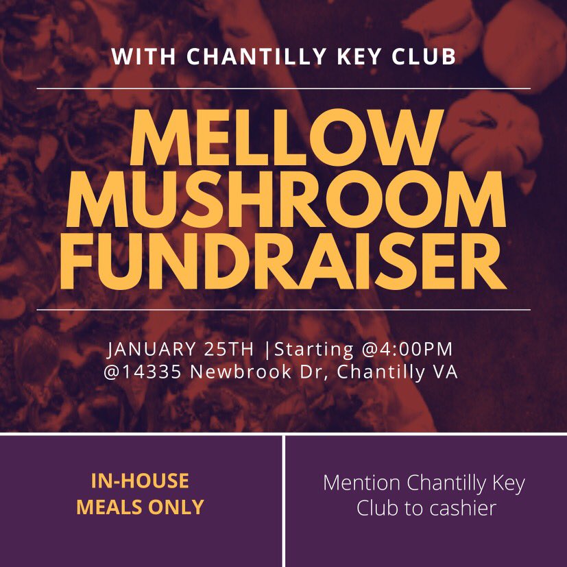 ChantillyKey's tweet image. Save the date! Chantilly Key Club is having a fundraiser, please support us and save the flier below! 😊