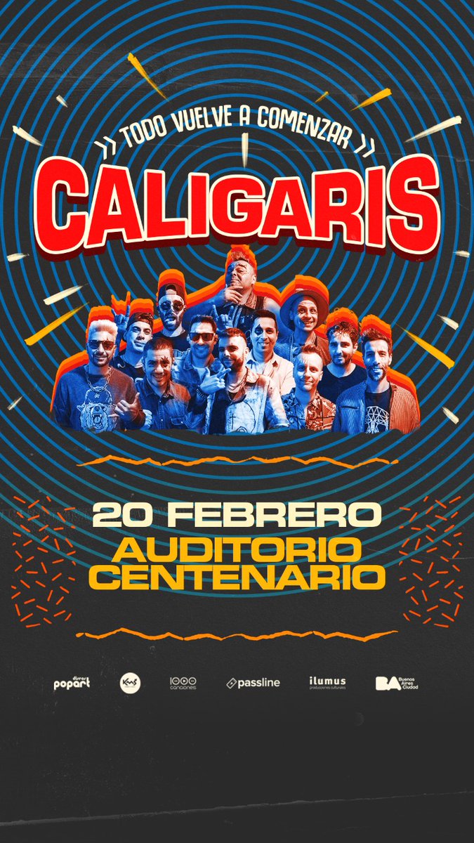Volvemos a Buenos Aires!!!

Y con dos shows🥰🥰

🎫 ENTRADAS DISPONIBLES 🎫
19/02 👉 bit.ly/CaliBA19
20/02 👉 bit.ly/CaliBA20