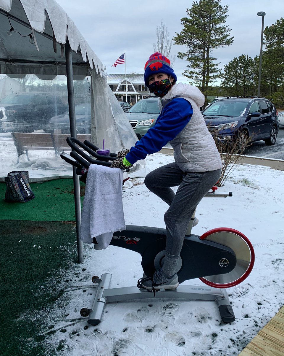 MashpeeFitness's tweet photo. Sunday funday ❄️ #spinclass #spinning #outdoorfitness #snow #winterworkout #fitness #fitplan #fitplanlive #mashpee #capecod https://t.co/iLjIF9MT5K