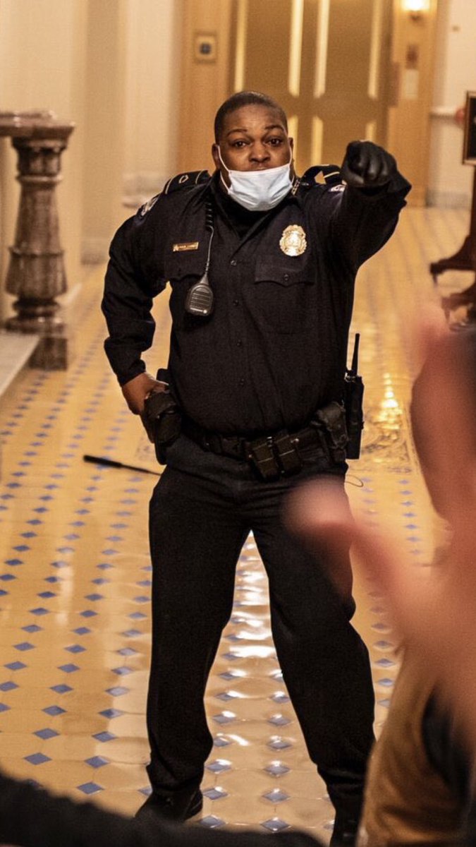 トランプ支持者による米議会襲撃時の黒人警官の機転 Togetter