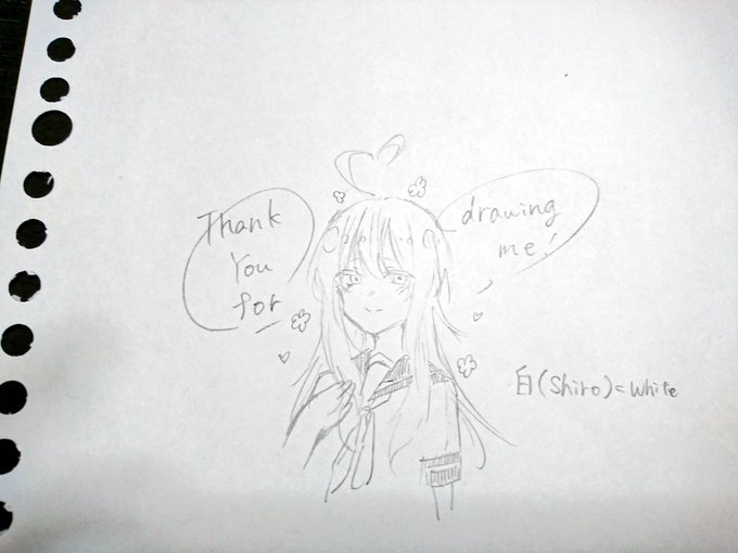 @_Kirari_Kirari !!?!?!??!!?!
Oh, what a wonderful thing!✨? The pale colors are very beautiful and it suits the Shiro atmosphere very well!(*'▽`*)✴️
I'm glad you did it for me!!?

Can I make your illustration an icon if you like? 