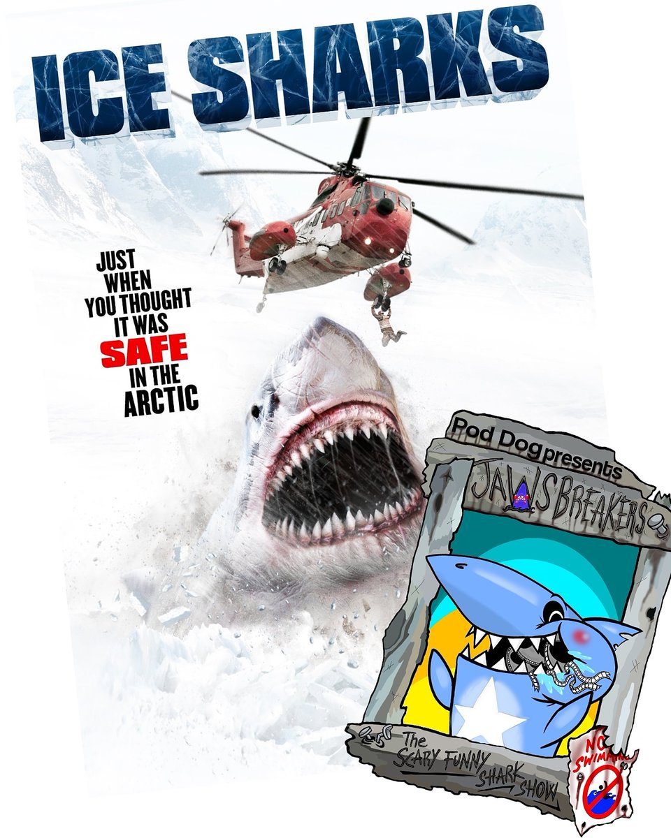 LetsDiePod's tweet photo. Heres the latest JAWSBREAKERS episode featuring Ice Sharks! You mako me crazy!
https://t.co/PNsNMnV1aq
#icesharks #sharks #horror #comedypodcast https://t.co/8rc8v1pCgu