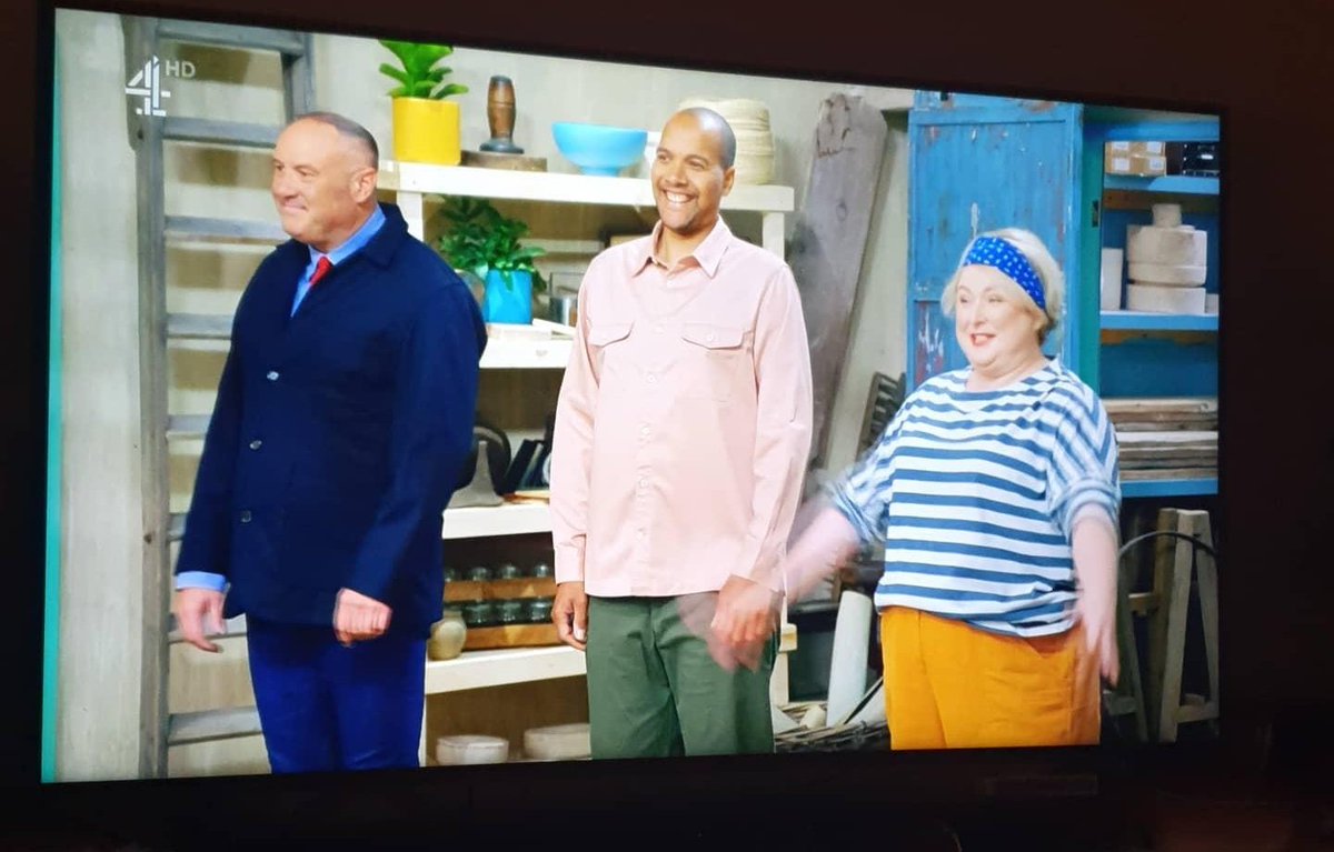 jakekimpton's tweet photo. Feels good to be seeing this lovely lot on @Channel4 again #PotteryThrowdown https://t.co/mSFq6eTgwT