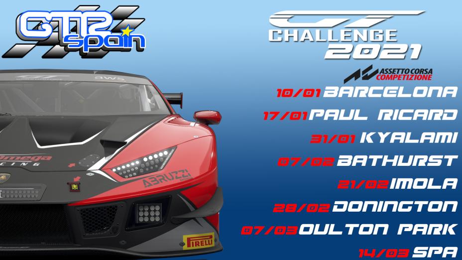 LIVE NOW!!

GTRSPAIN GT3 CHALLENGE 2021 - BARCELONA
ROUND 1

First race with the Porsche GT3
Mi primera carrera con el Porsche GT3

Onboard: twitch.tv/bruno_sarai