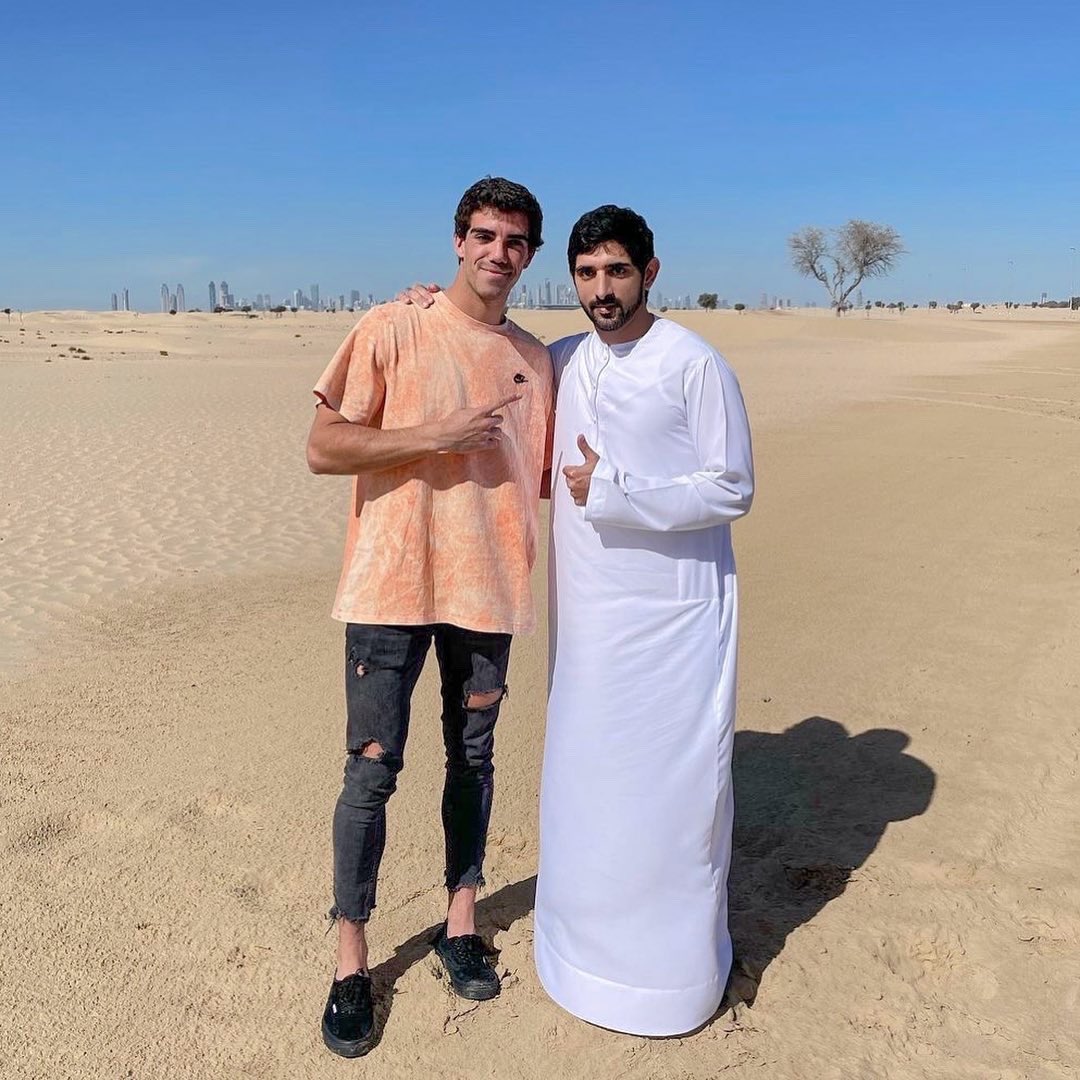groupfazza's tweet photo. @HamdanMohammed with Juan Lebrón Chincoa, Spanish professional padel tennis player. https://t.co/MpjAm74vC4