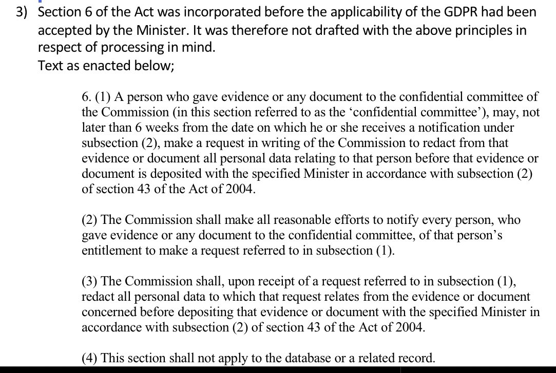 For context, as you shouldn’t just take my word for this, some citations. Firstly, here’s the text of Section 6 of the Minister’s Act.