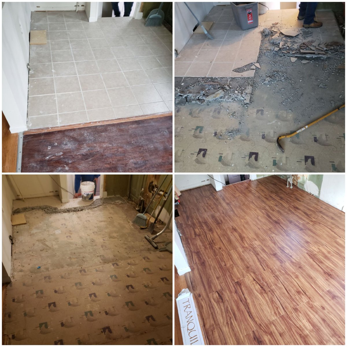 Grimbus_'s tweet photo. Just need to come back and finish the landing, and put some trim on the steps. Loving this product from #LumberLiquidators , #Flooing #Installation #WoodFloors #VinylFlooring Hardest part was getting that cement board out from under the tile. #BeforeAndAfter https://t.co/o2iE2FTwrT