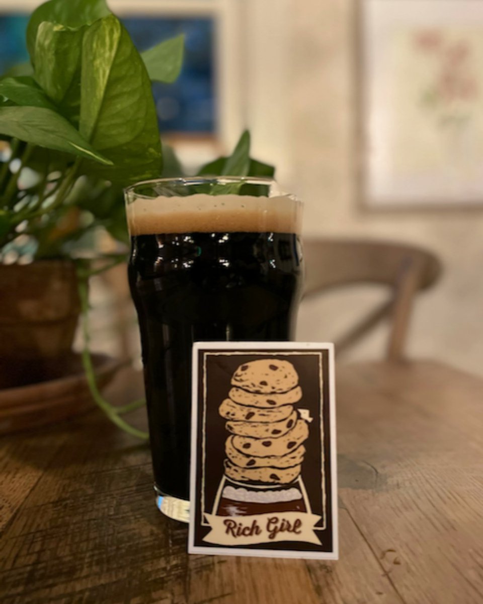 She's a RICH GIRL... our latest @birdsongbrewing rotational is an 8.25% ABV Oatmeal &amp; Raisin Imperial Porter. Trust us, it's money (but money won't get you too far.... get you too far)