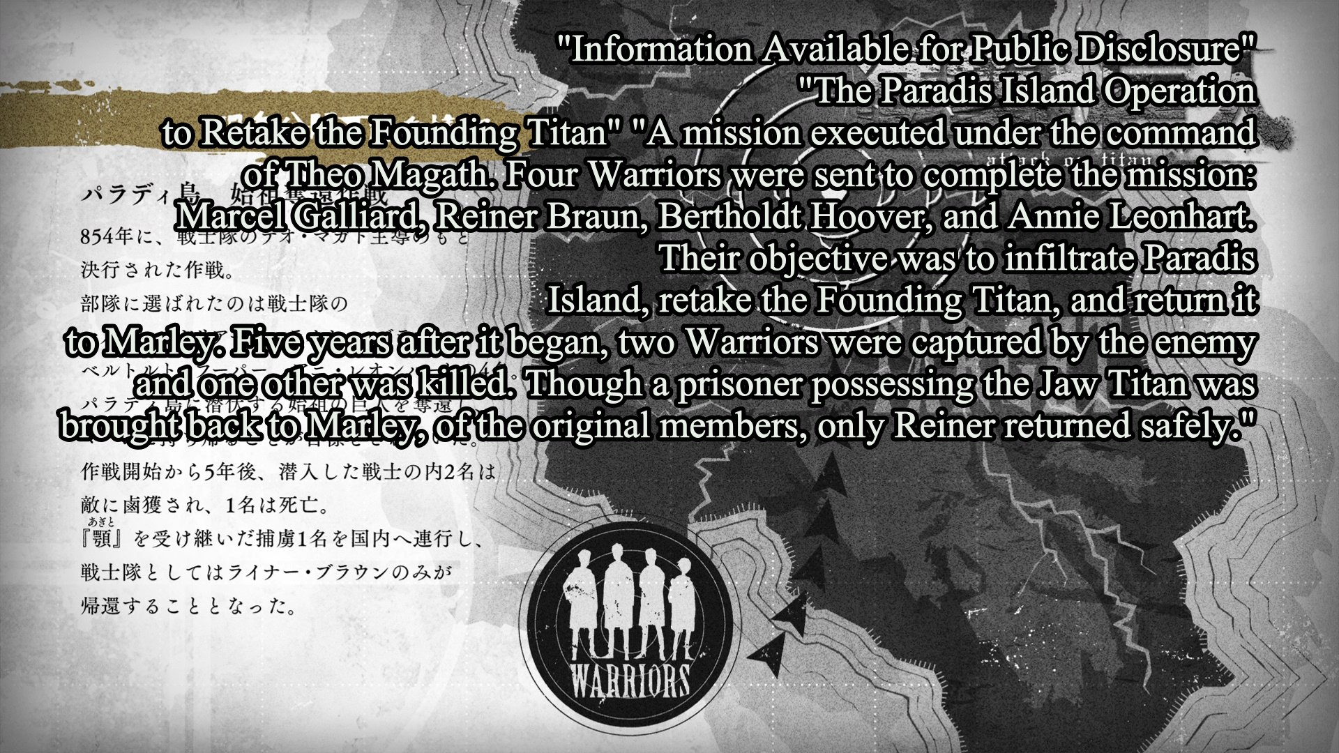 Attack on Titan Wiki on X Attack on Titan Episode 64 Information Available for Public Disclosure https t z6kMt5pjW4 X