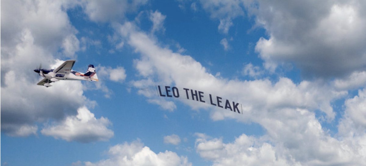 A disgraceful sight in the skies of Cork today, @LeoVaradkar. Have people nothing better to do with their time? All you did was leak a confidential document once and all of a sudden, you're #LeoTheLeak. Terribly unfair.