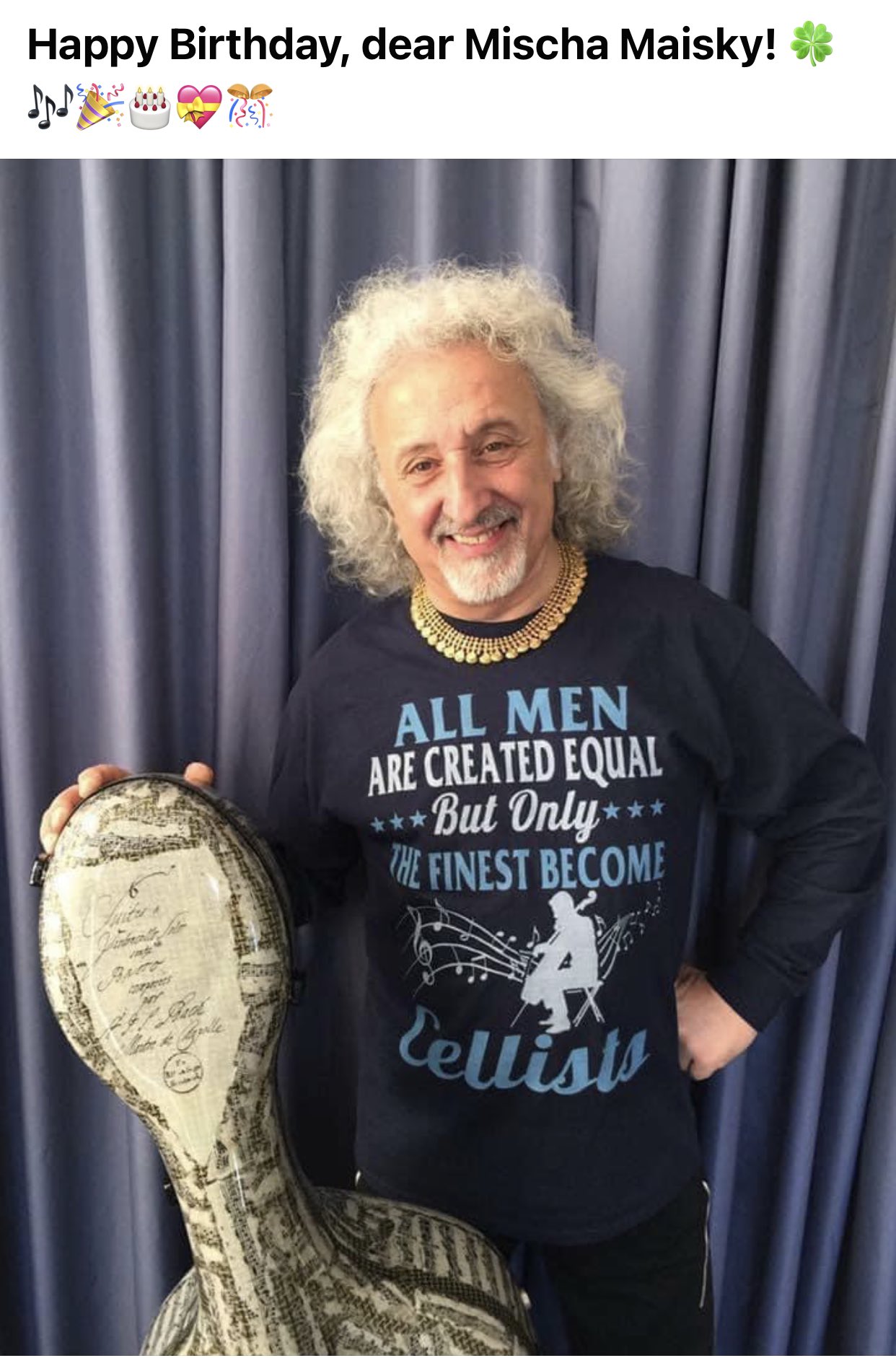 Happy birthday Mischa Maisky  