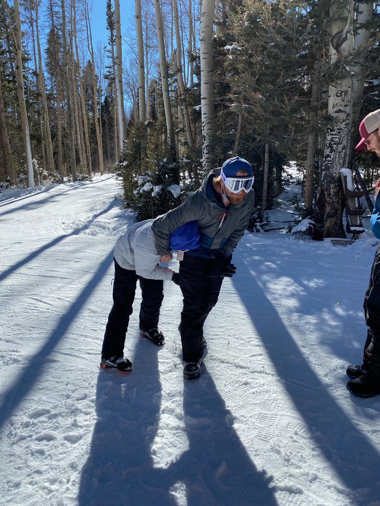 BrodyJack7's tweet photo. Almost had to push @luchyles2 off the mountain but he straightened up https://t.co/Atx4j2PELE