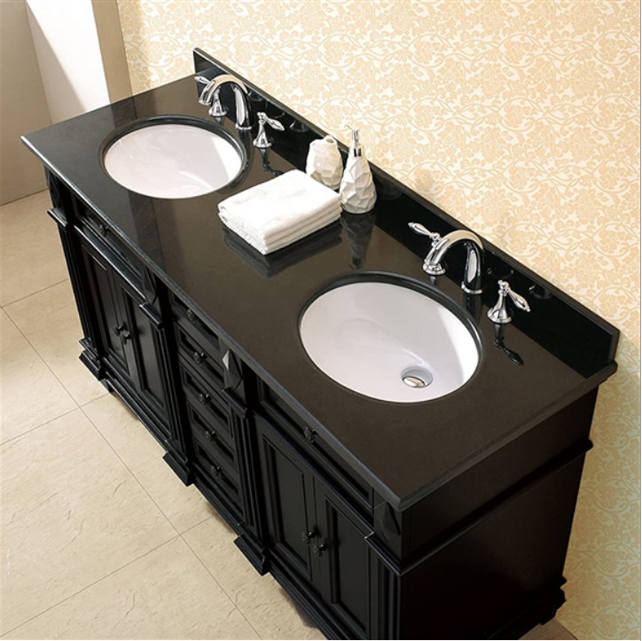 BathBathselect's tweet photo. Milan Bathroom Vanity Set is a beautiful #antique black stained Queen #vanity featuring overstated classical edges with twin Ceramic #Sinks. Highlighting #classic style, this brings a distinct tone to your #bathroom while maintaining #practical abundance. https://t.co/2xjnEg3cAr https://t.co/cIQMu5wTpQ