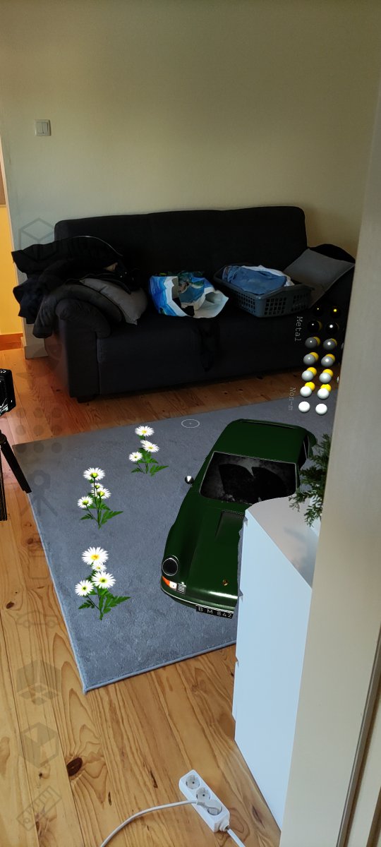 Some more experiments with AR occlusion and lighting using #webxr #threejs #webgl