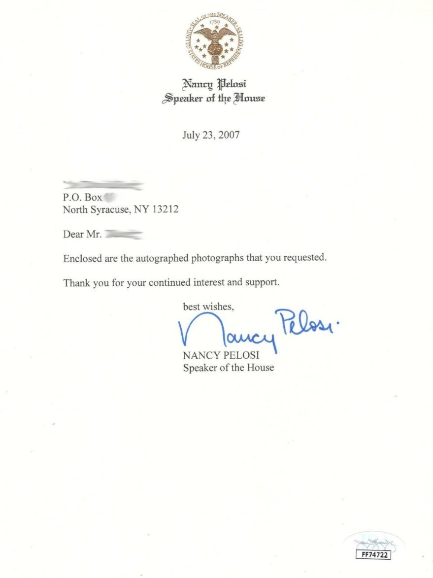 Here is the image that the fake letter is based off of. As noted by  @BrendanKeefe, analysis of the letter shows that Pelosi's signature and seal were copied and pasted onto the fake text.